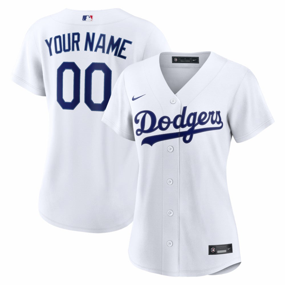 Los Angeles Dodgers Women's Home Replica Custom Jersey - White | Nike
