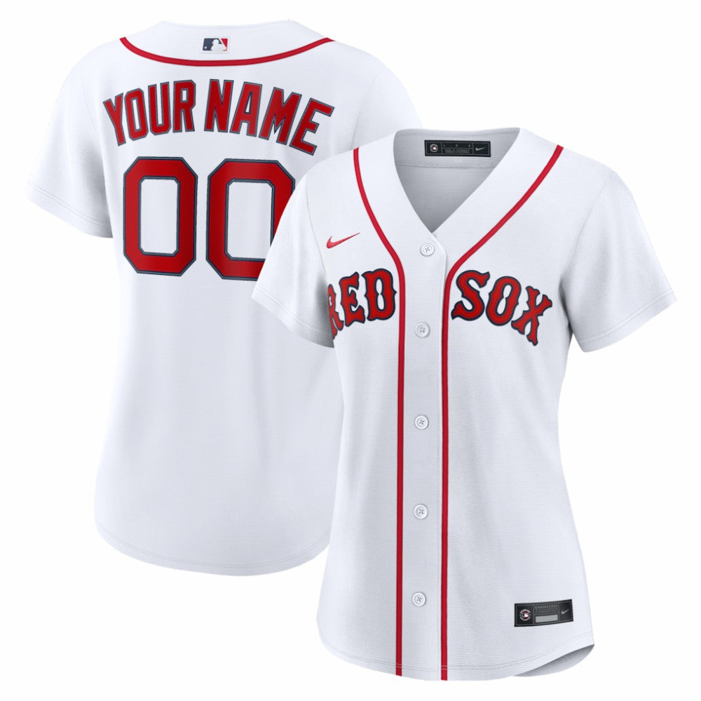 Boston Red Sox Women's Home Replica Custom Jersey - White | Nike