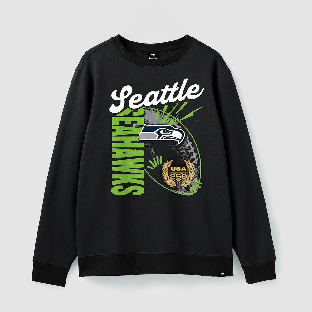 Seattle Seahawks USA 250 Gold Standard Team Heritage Fleece Sweatshirt - Black cheap