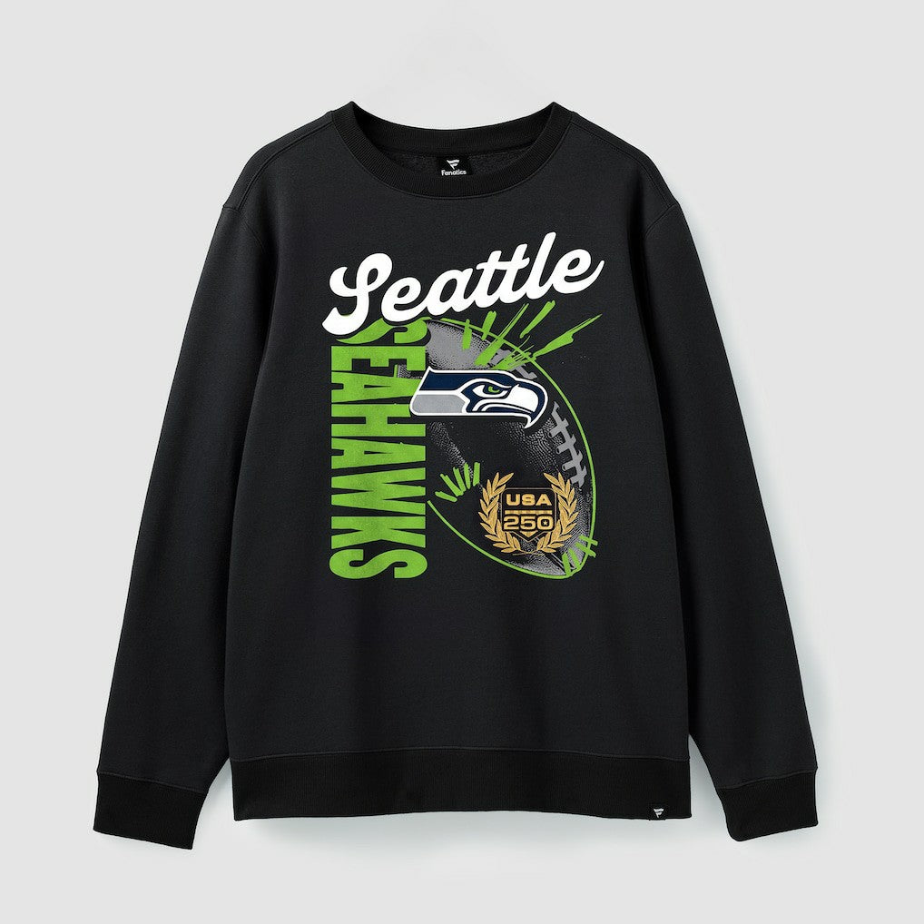 Seattle Seahawks USA 250 Gold Standard Team Heritage Fleece Sweatshirt - Black cheap