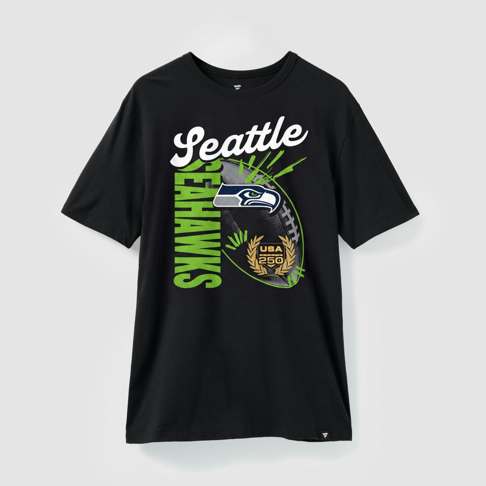 Seattle Seahawks USA 250 Gold Standard Team Heritage T-Shirt - Black online