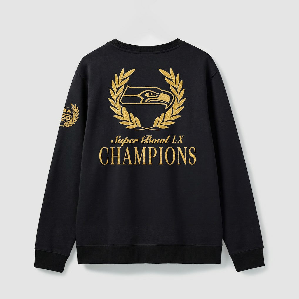Seattle Seahawks Super Bowl LX Champions USA 250 NFL Gold Standard Fleece Sweatshirt - Black online