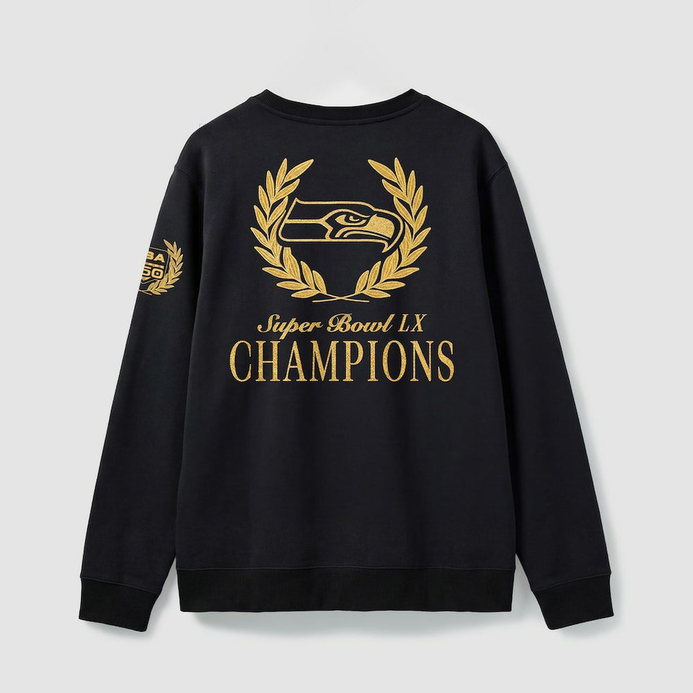 Seattle Seahawks Super Bowl LX Champions USA 250 NFL Gold Standard Fleece Sweatshirt - Black online