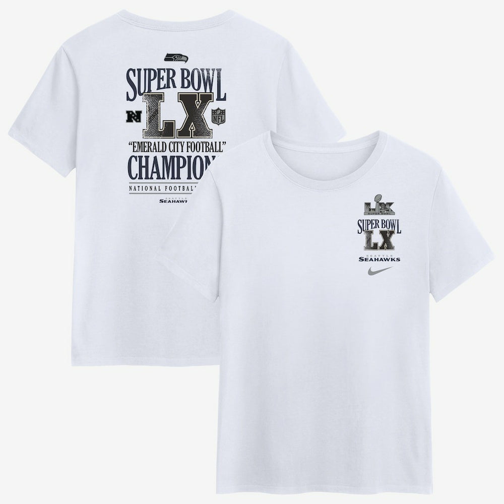 Seattle Seahawks Women's Super Bowl LX Champions Long Ball T-Shirt - White | Nike online