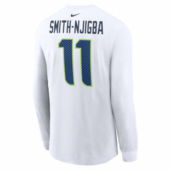Jaxon Smith-Njigba Seattle Seahawks Super Bowl LX Champions Patch Name & Number Long Sleeve T-Shirt - White | Nike online