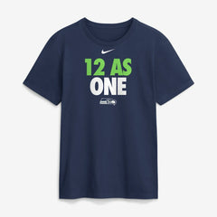 Seattle Seahawks 12 As One T-Shirt - Navy | Nike outlet