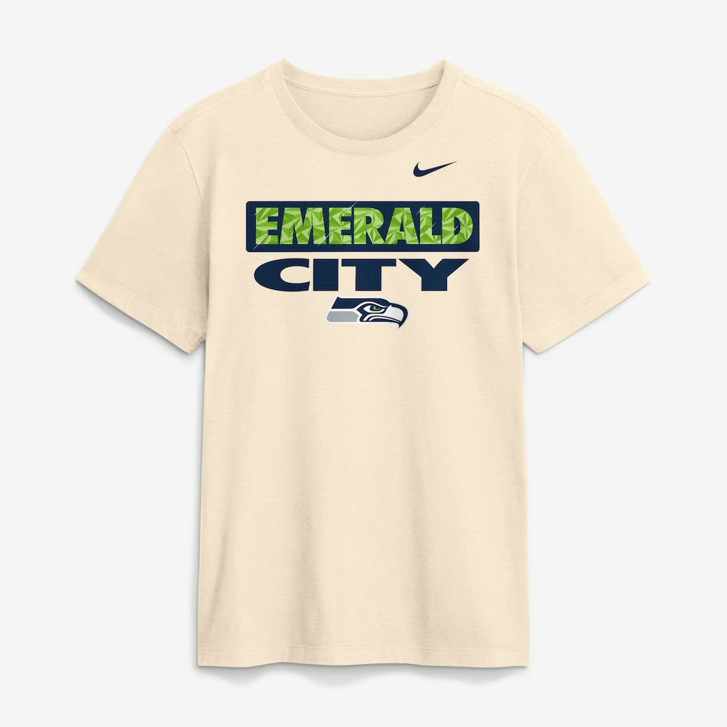 Seattle Seahawks Emerald City T-Shirt - Natural | Nike discount