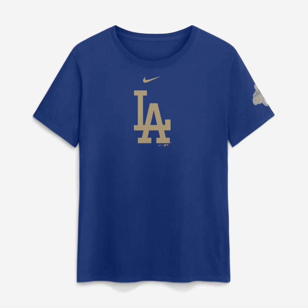 Los Angeles Dodgers Women's 2026 Gold Collection Logo T-Shirt - Rush Blue | Nike