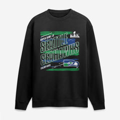 Seattle Seahawks Super Bowl LX Champions Classic Stripes Legacy Fleece Sweatshirt - Black outlet
