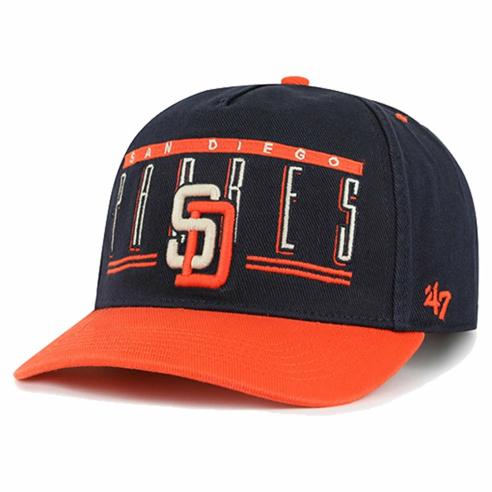 San Diego Padres  Double Headed Baseline Hitch Adjustable Hat - Navy | 47 brand