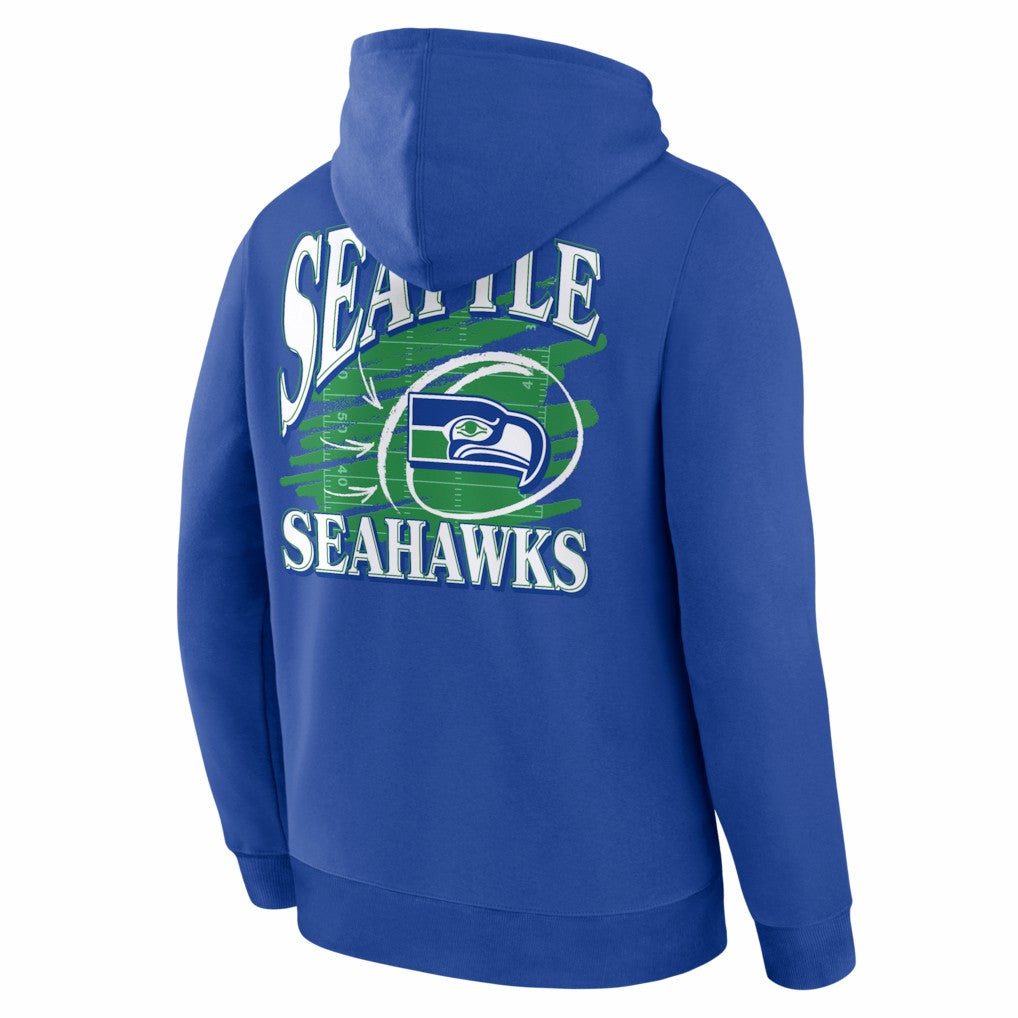Seattle Seahawks Classic Scribble Legacy Fleece Hoodie - Royal online