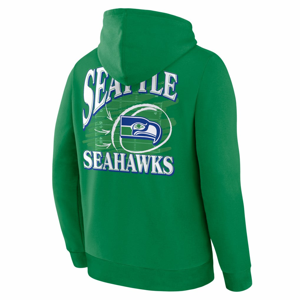 Seattle Seahawks Classic Scribble Legacy Fleece Hoodie - Apple Green online