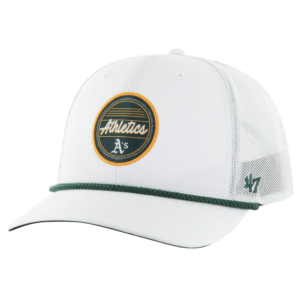 Athletics Fairway Trucker Adjustable Hat - White | 47 brand