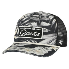San Francisco Giants Tropicalia Trucker Hitch Adjustable Hat - Black | 47 brand