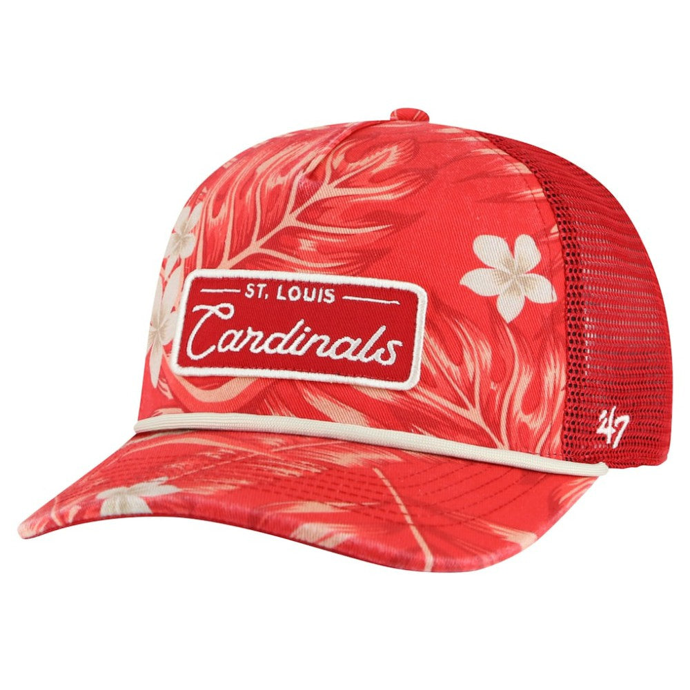 St. Louis Cardinals Tropicalia Trucker Hitch Adjustable Hat - Red | 47 brand