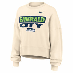 Seattle Seahawks Women's Deep Threat Phoenix Sweatshirt - Natural | Nike on sale