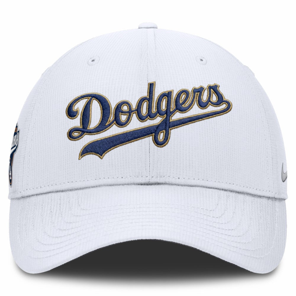 Los Angeles Dodgers 2026 Gold Collection Ripstop Adjustable Hat - White | Nike