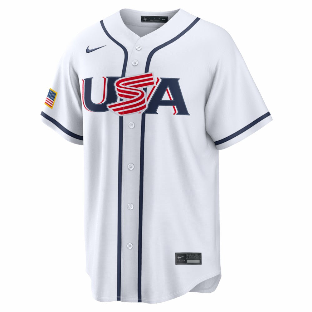 Roman Anthony USA Baseball 2026 World Baseball Classic Home Stadium Jersey - White | Nike