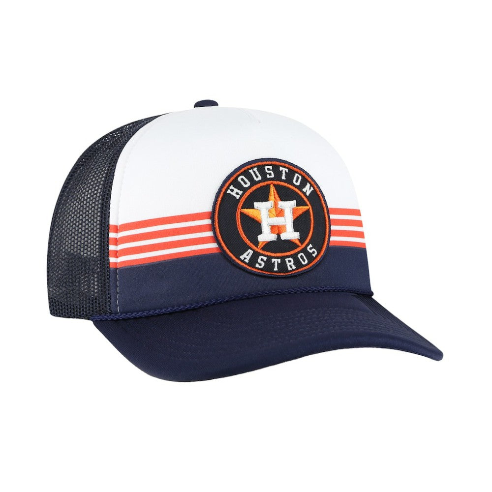 Houston Astros Lift Off Foam Front Mesh Trucker Adjustable Hat - Navy | 47 brand