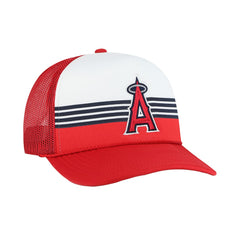 Los Angeles Angels Lift Off Foam Front Mesh Trucker Adjustable Hat - Red | 47 brand