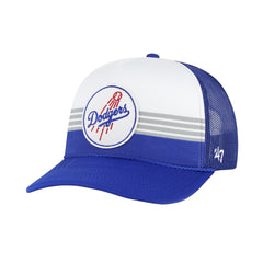 Los Angeles Dodgers Lift Off Foam Front Mesh Trucker Adjustable Hat - Royal | 47 brand