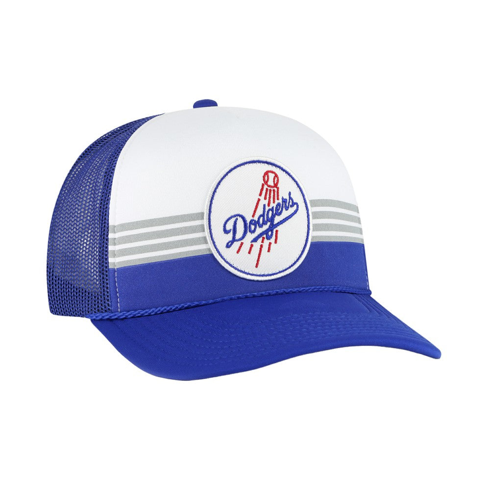 Los Angeles Dodgers Lift Off Foam Front Mesh Trucker Adjustable Hat - Royal | 47 brand