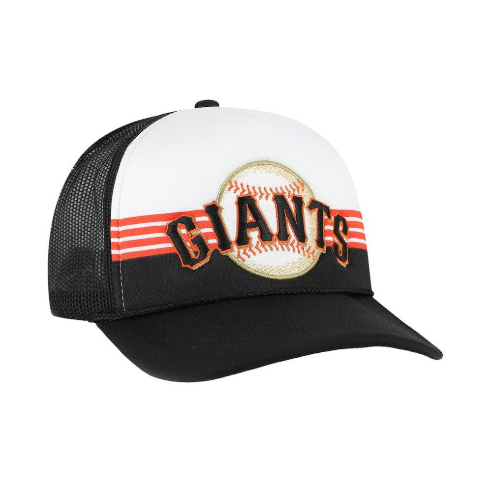San Francisco Giants Lift Off Foam Front Mesh Trucker Adjustable Hat - Black | 47 brand