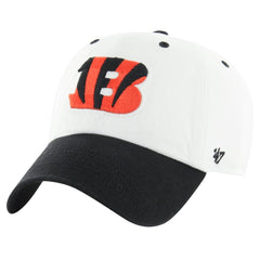 Cincinnati Bengals '47 Double Header Diamond Clean Up Adjustable Hat - White/Black for sale