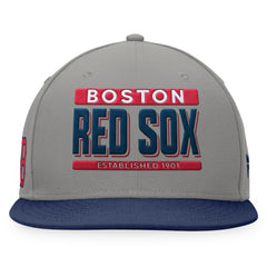 Boston Red Sox Line Drive Two-Tone Snapback Hat - Gray/Navy