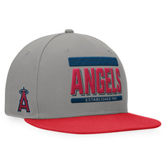 Los Angeles Angels Line Drive Two-Tone Snapback Hat - Gray/Red