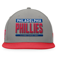 Philadelphia Phillies Line Drive Two-Tone Snapback Hat - Gray/Red
