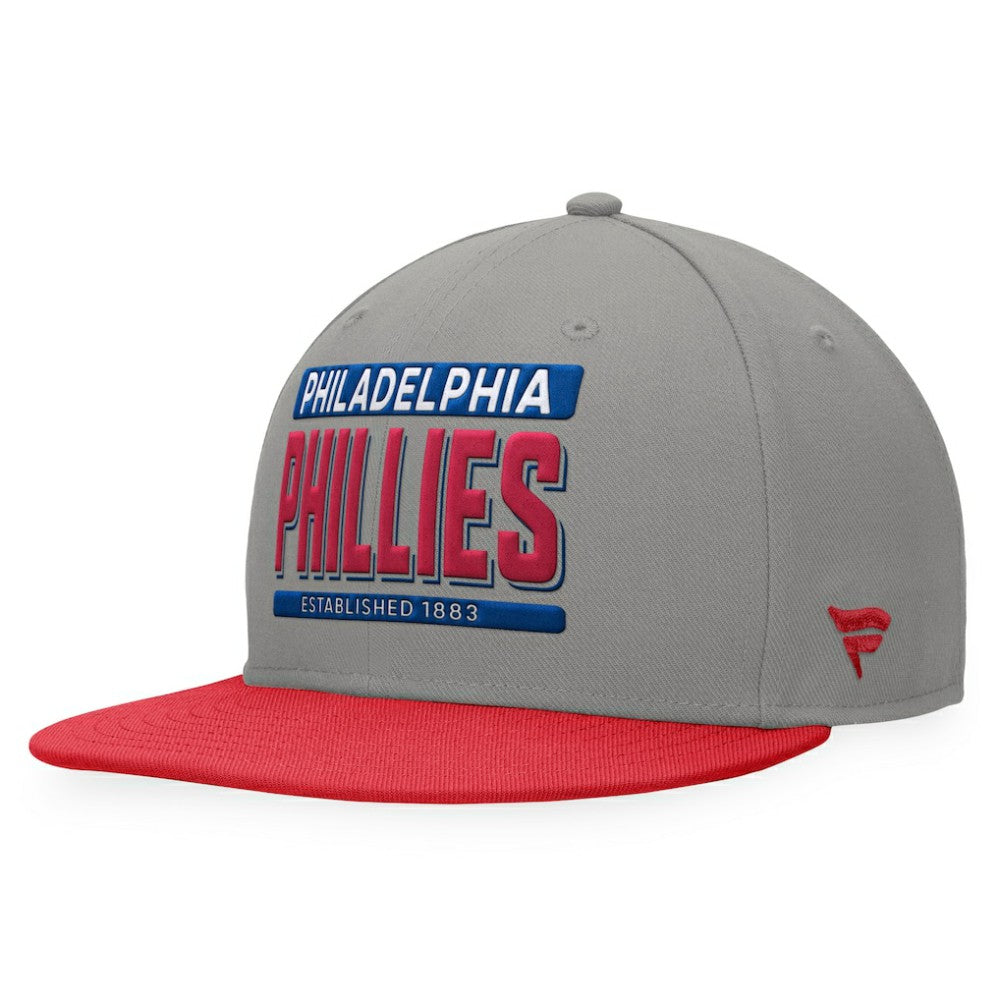 Philadelphia Phillies Line Drive Two-Tone Snapback Hat - Gray/Red