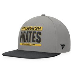 Pittsburgh Pirates Line Drive Two-Tone Snapback Hat - Gray/Black