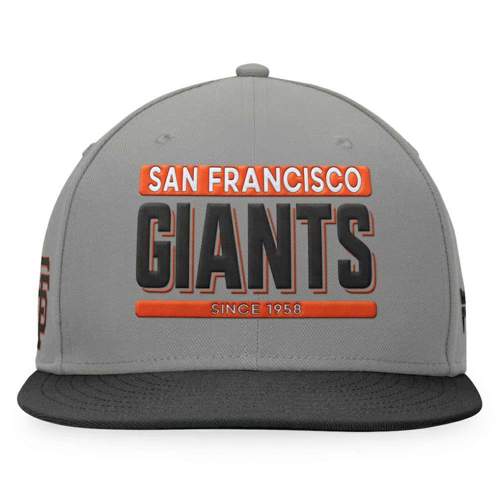 San Francisco Giants Line Drive Two-Tone Snapback Hat - Gray/Black