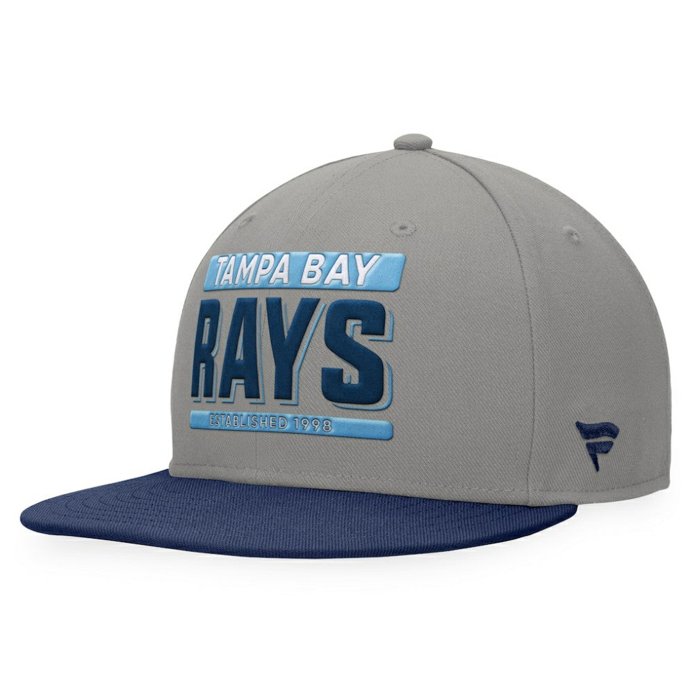 Tampa Bay Rays Line Drive Two-Tone Snapback Hat - Gray/Navy