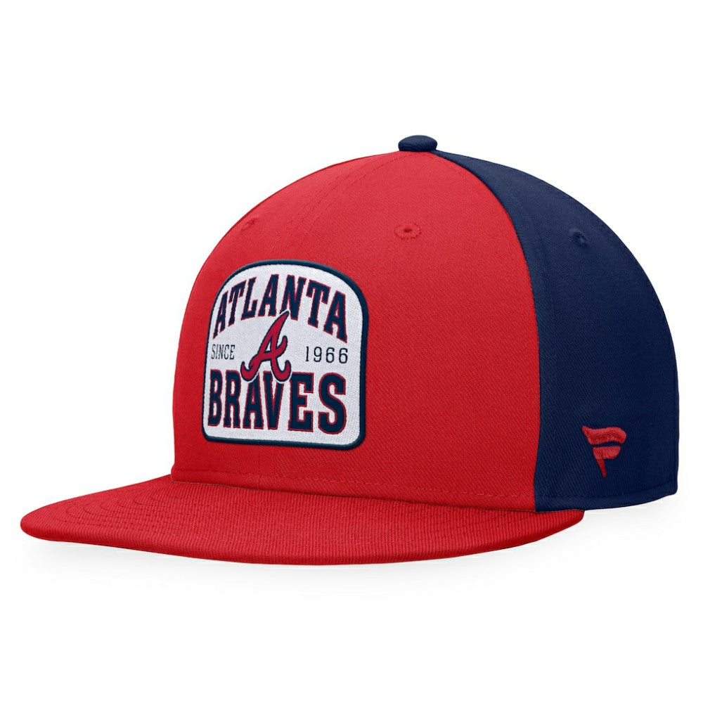 Atlanta Braves Cycle Snapback Hat - Red/Navy