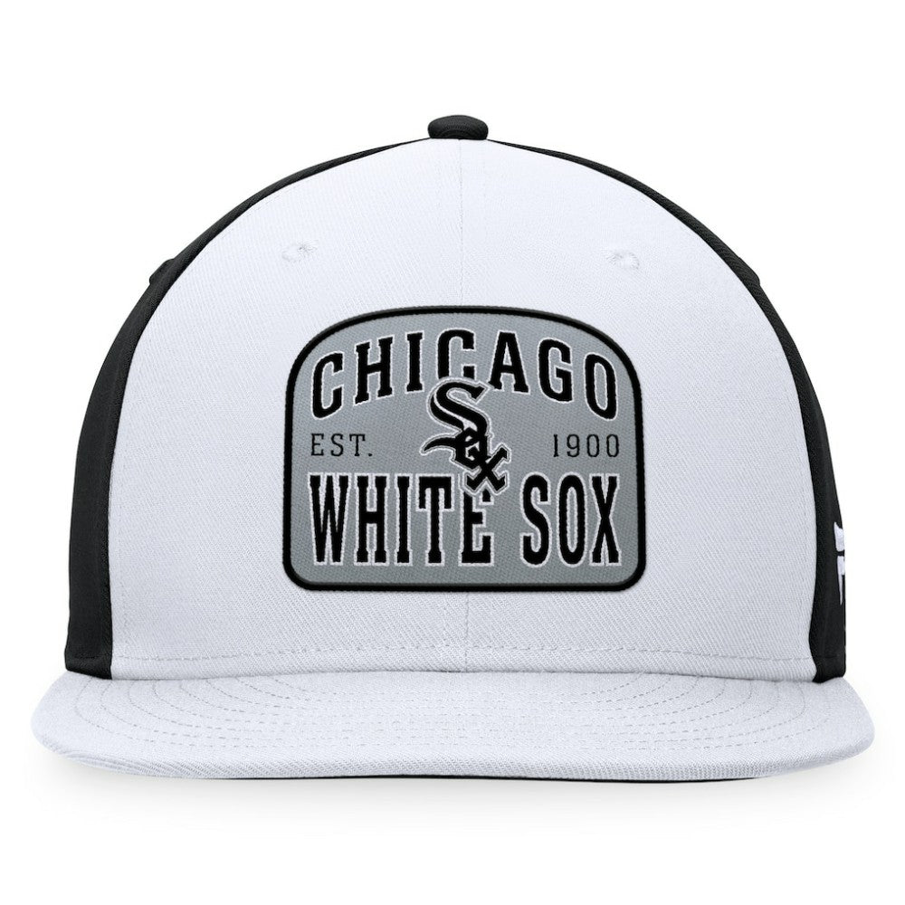 Chicago White Sox Cycle Snapback Hat - White/Black