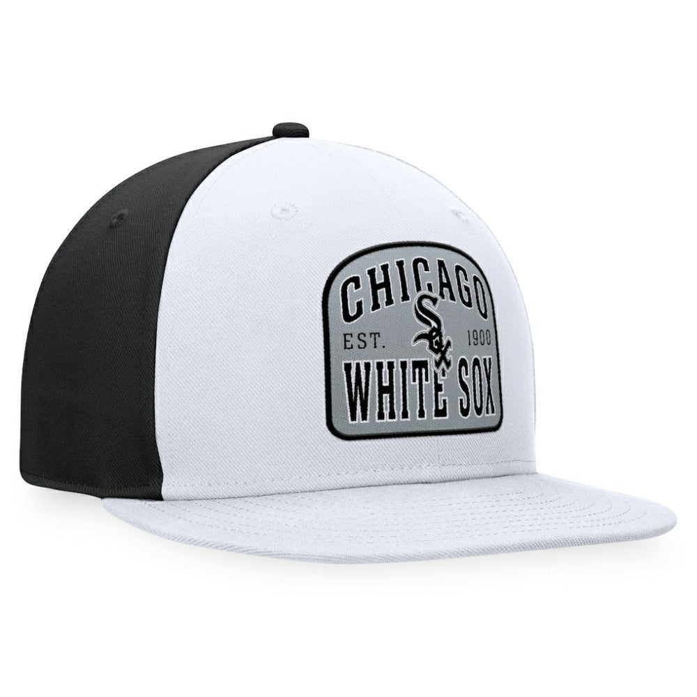 Chicago White Sox Cycle Snapback Hat - White/Black