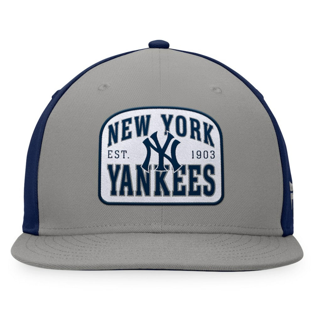 New York Yankees Cycle Snapback Hat - Gray/Navy