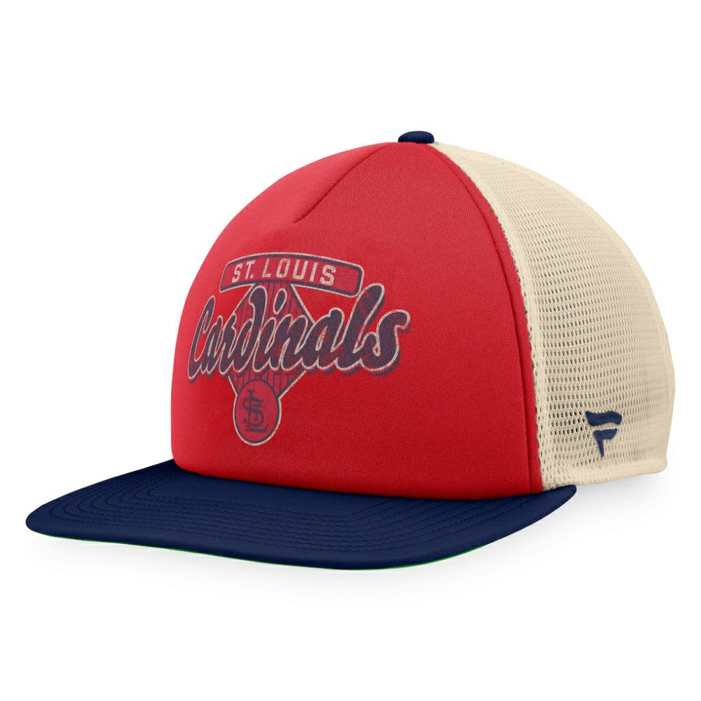 St. Louis Cardinals Cooperstown Collection Talley Foam Trucker Snapback Hat - Red/Navy