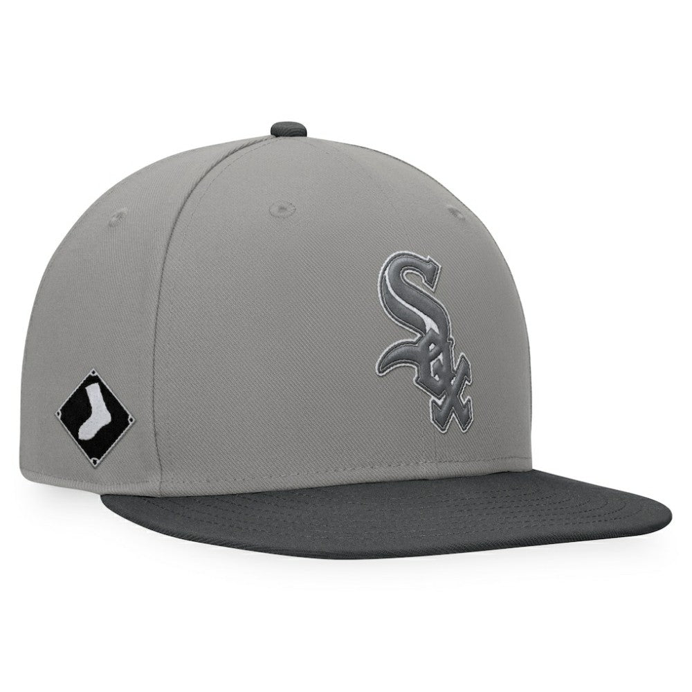Chicago White Sox Ace Snapback Hat - Gray/Charcoal