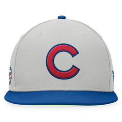 Chicago Cubs Glory Days Two-Tone Snapback Hat - Gray/Royal