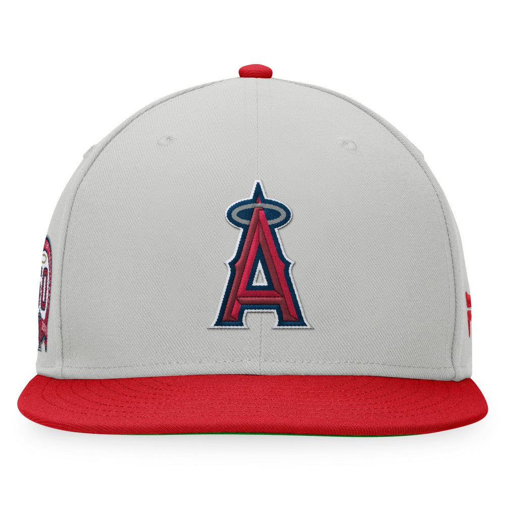 Los Angeles Angels Glory Days Two-Tone Snapback Hat - Gray/Red