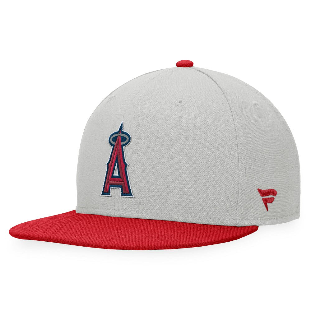 Los Angeles Angels Glory Days Two-Tone Snapback Hat - Gray/Red