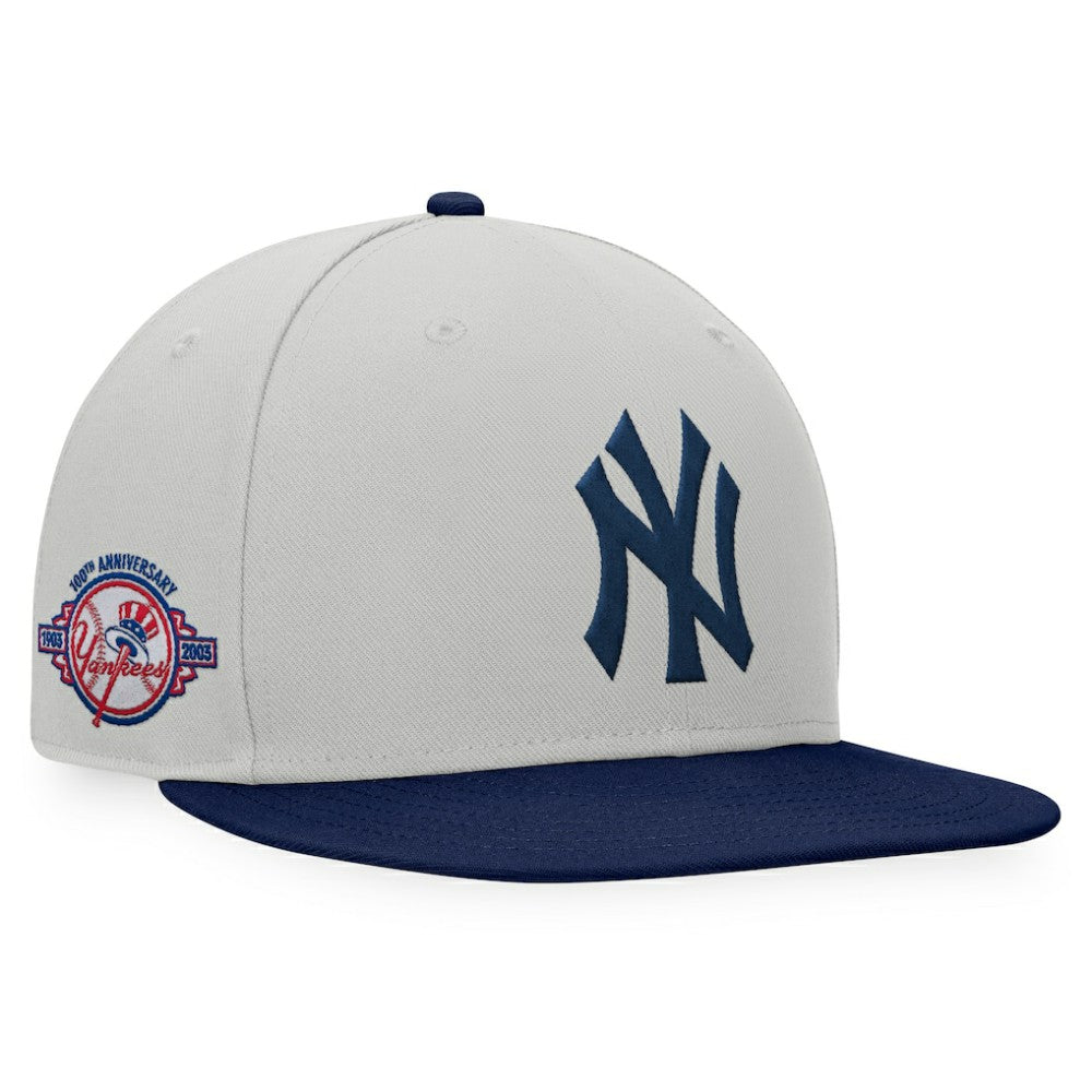New York Yankees Glory Days Two-Tone Snapback Hat - Gray/Navy
