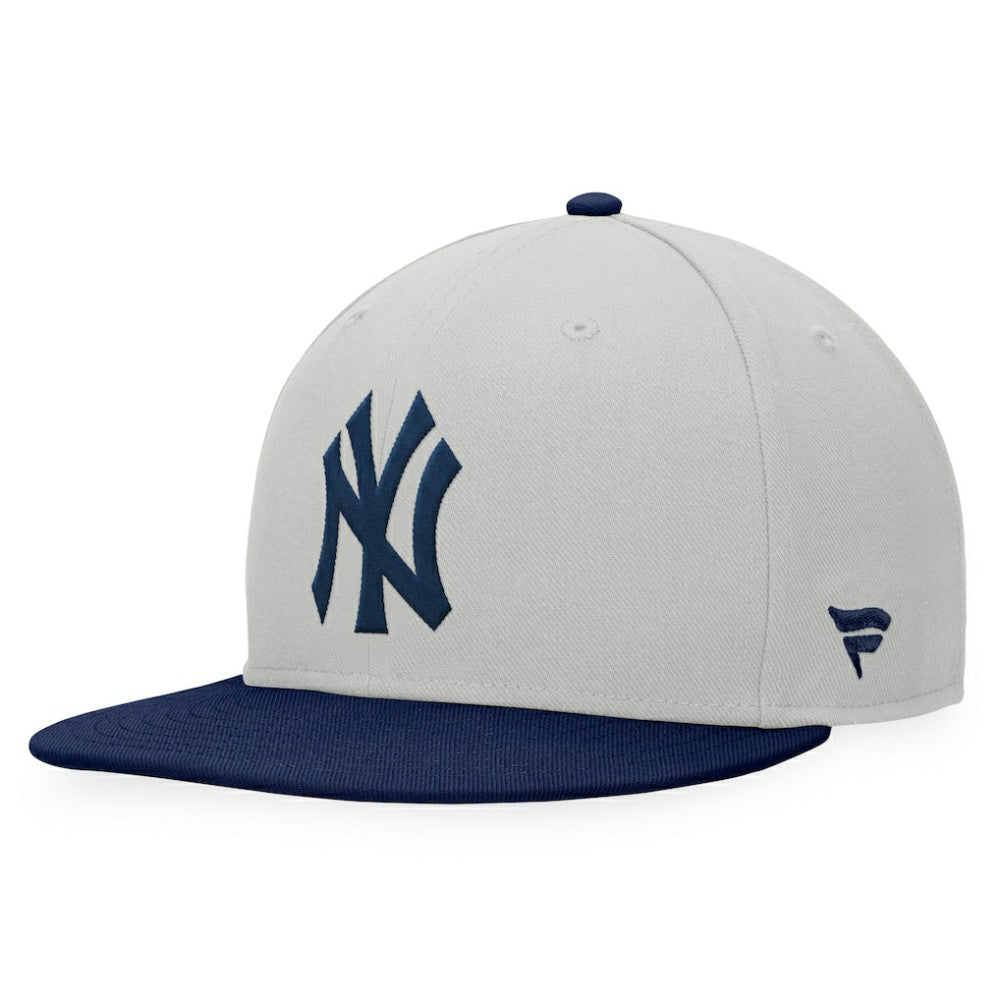 New York Yankees Glory Days Two-Tone Snapback Hat - Gray/Navy
