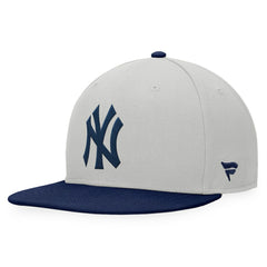 New York Yankees Glory Days Two-Tone Snapback Hat - Gray/Navy