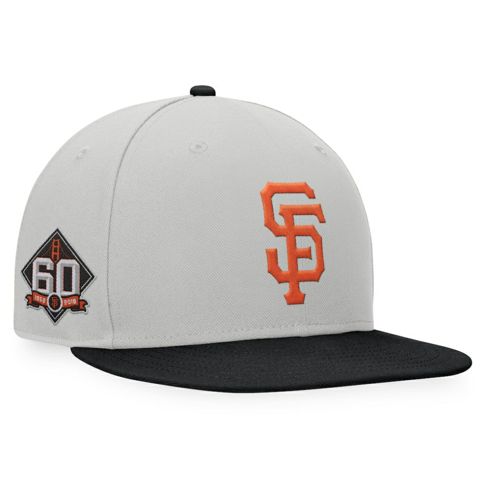 San Francisco Giants Glory Days Two-Tone Snapback Hat - Gray/Black