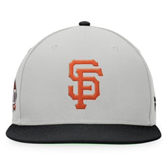 San Francisco Giants Glory Days Two-Tone Snapback Hat - Gray/Black