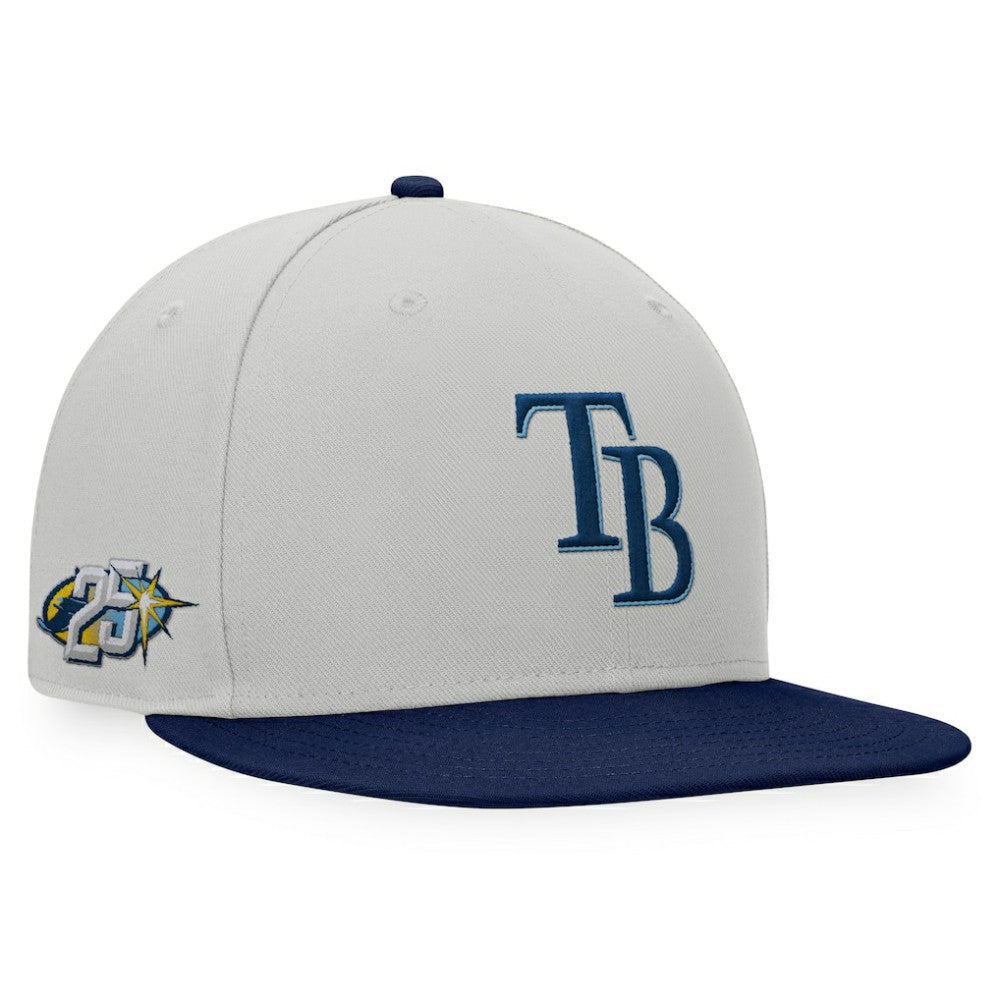 Tampa Bay Rays Glory Days Two-Tone Snapback Hat - Gray/Navy